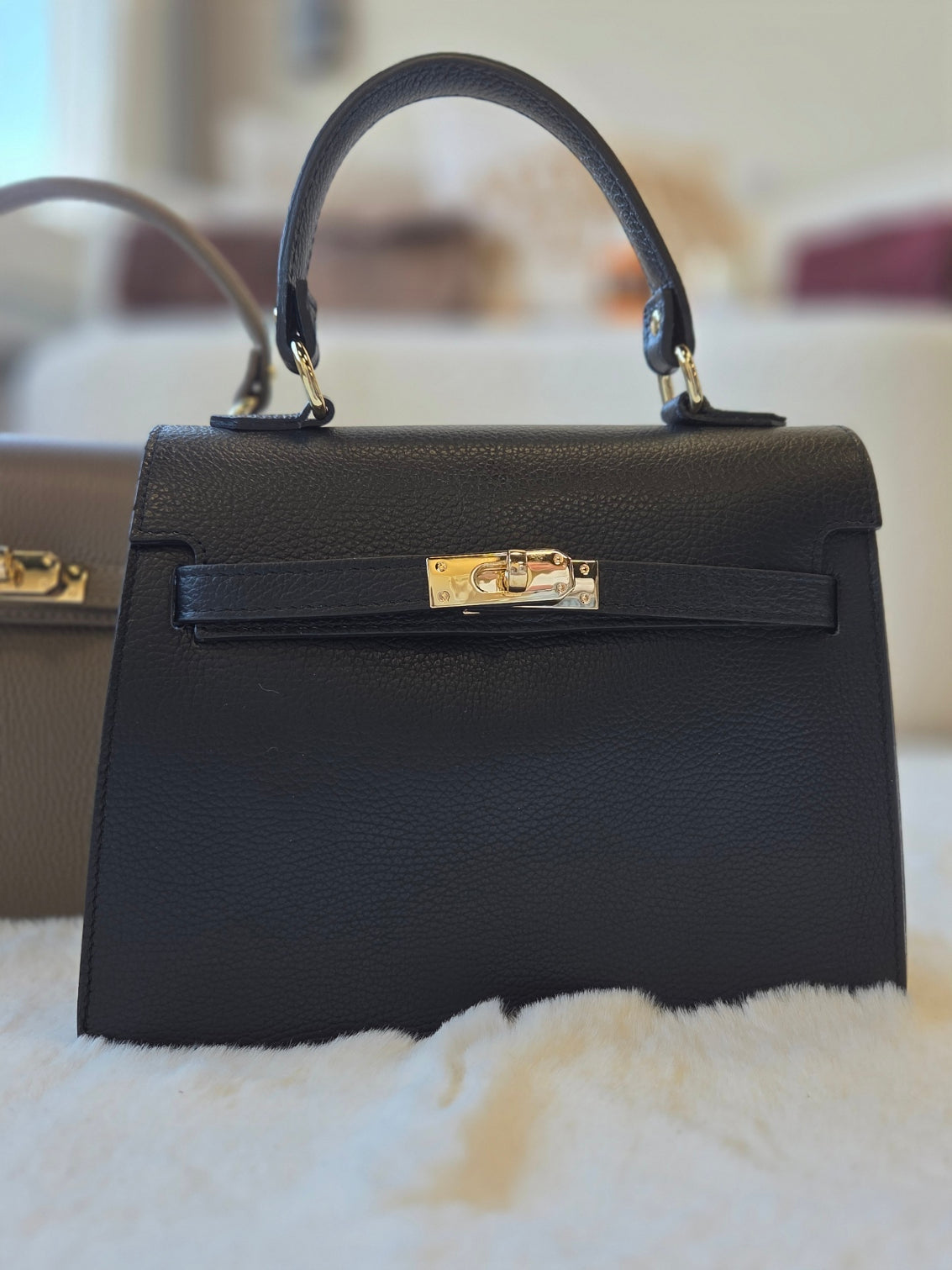 Helen Leather Bag Black