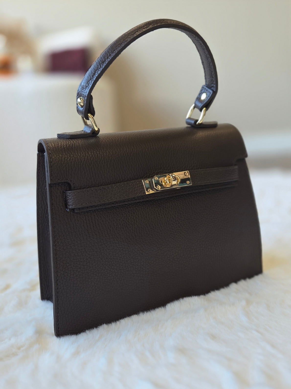 Helene Leather Bag Choco