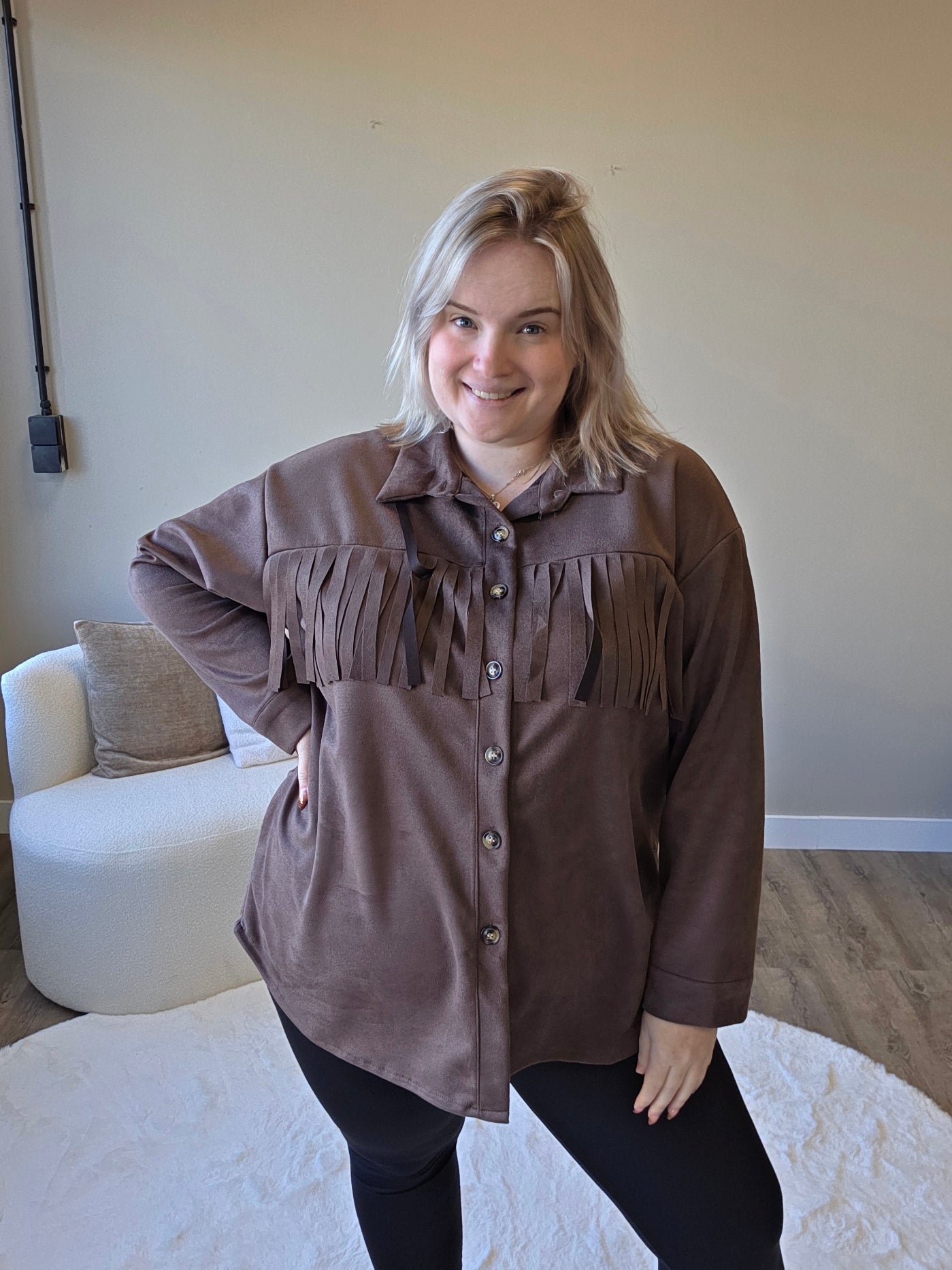 Suede Franje Blouse (In 4 kleuren)