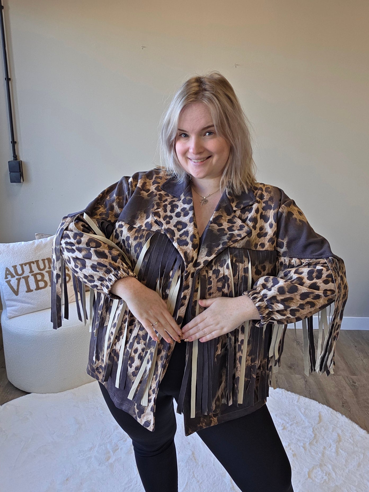 Suede Panter Jackets (In 2 kleuren)