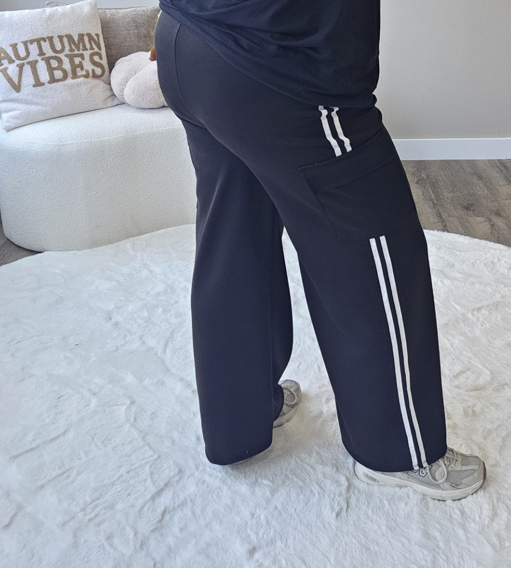 Cargo Stripe Pants (In 5 kleuren)