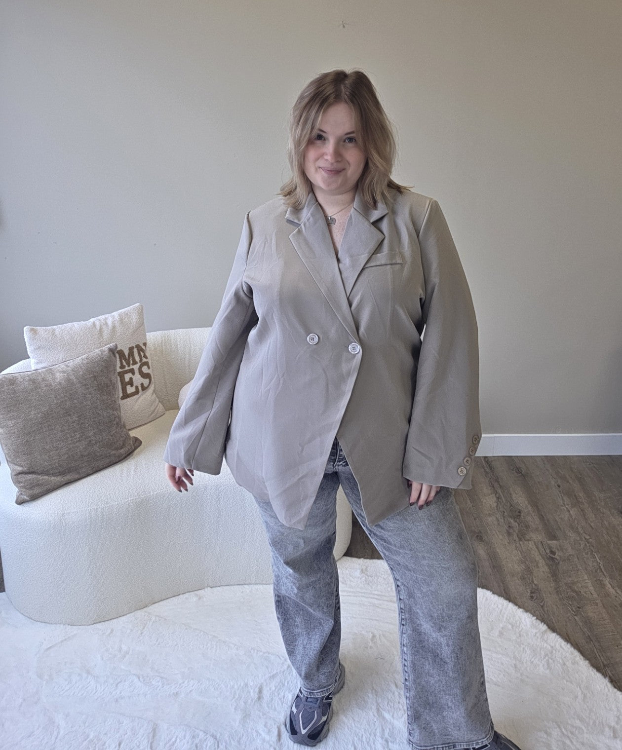 Basic knoop blazer (In 4 kleuren)