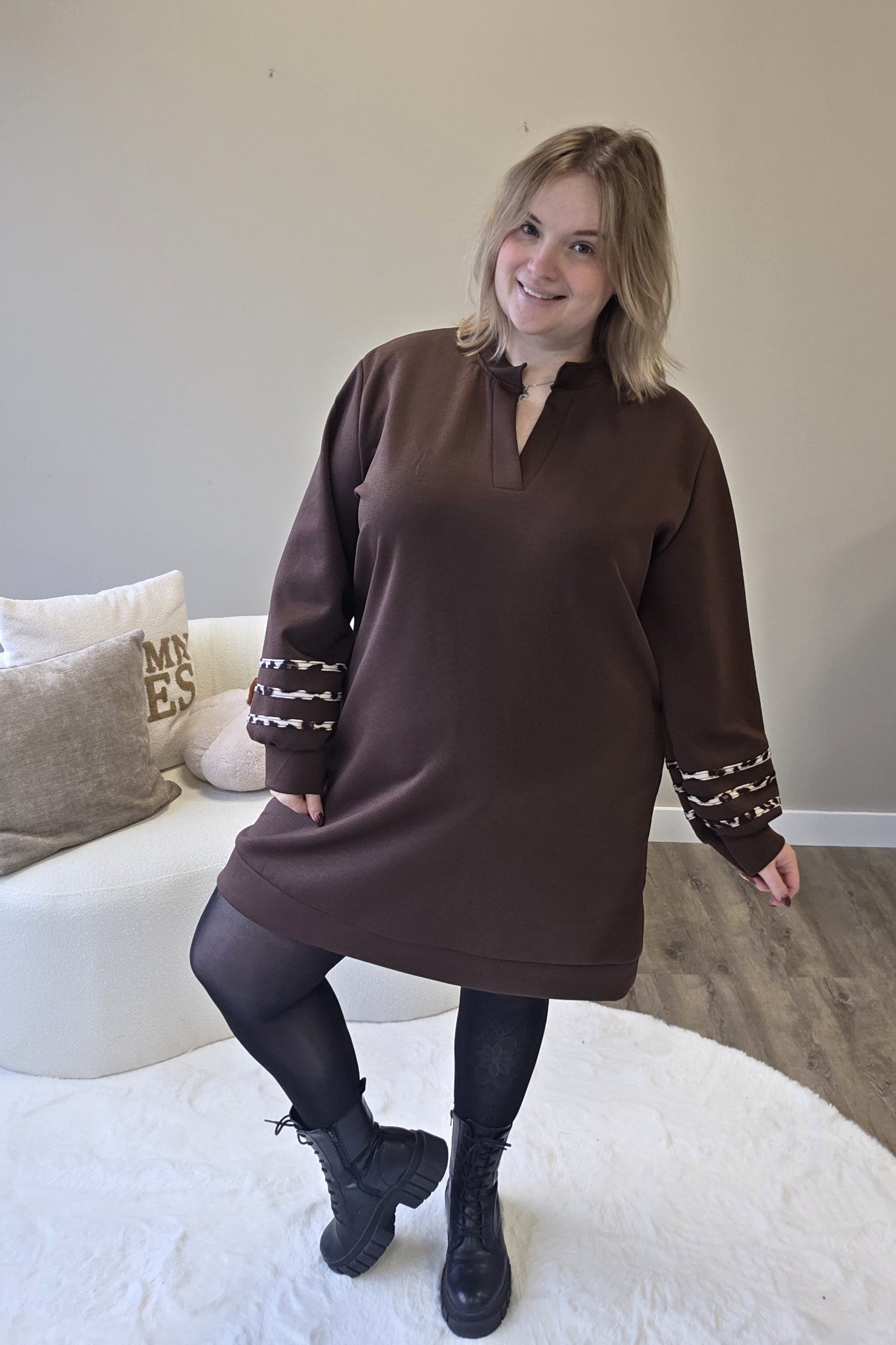 Leopard Dress (In 3 kleuren)