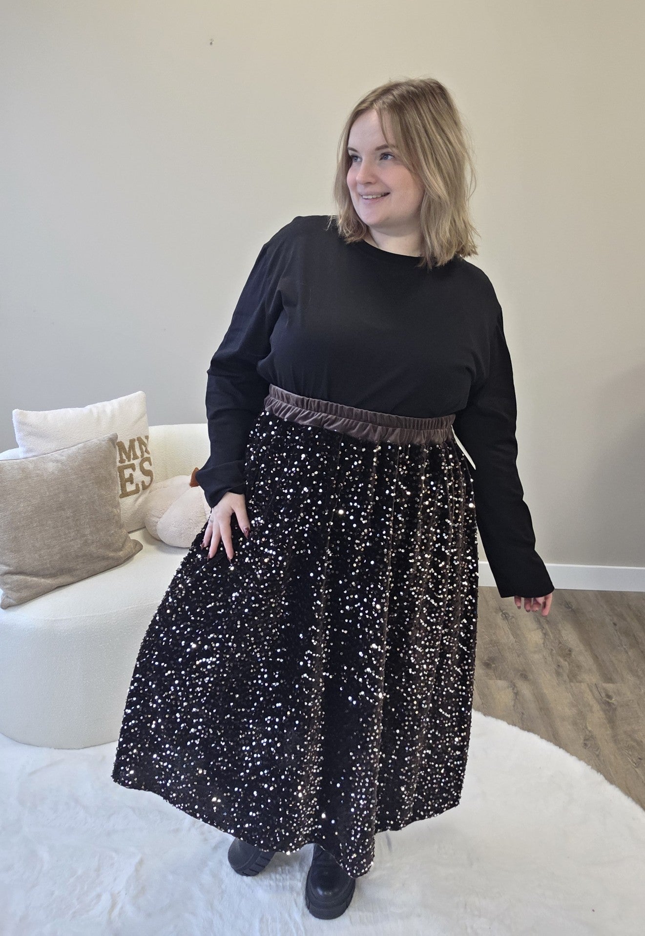 Pailletten Rok in 2 kleuren