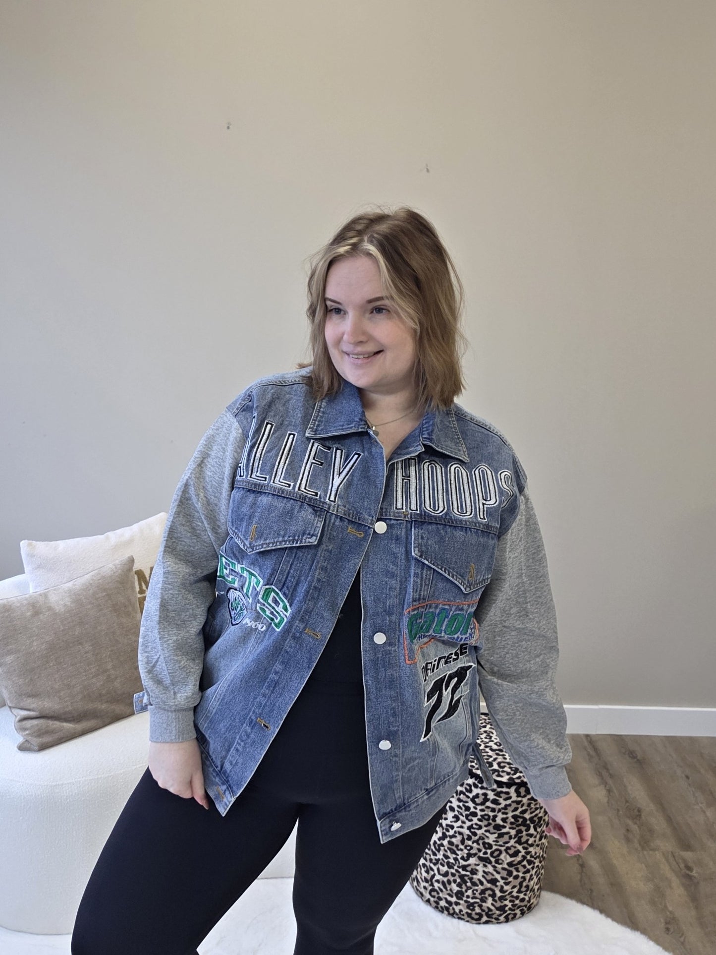 Spijker Jasje Met Jog Mouw