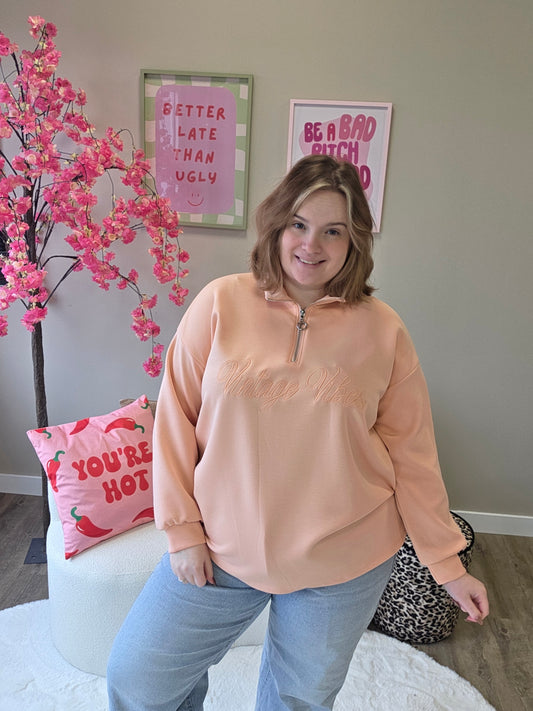 Vintage Vibes Zipper (In 4 kleuren)