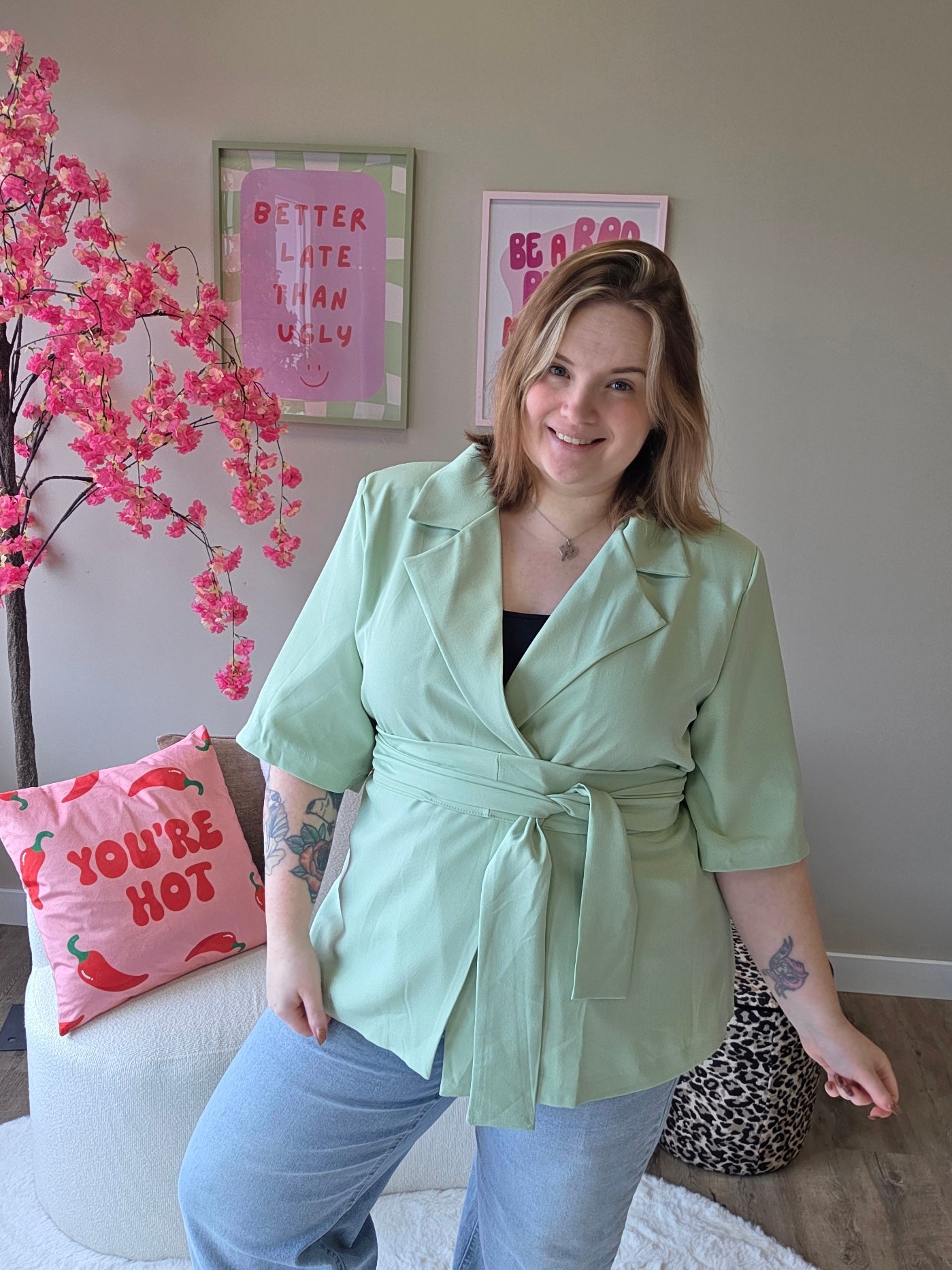 NC Exclusive Magic Waist Blazer Mint