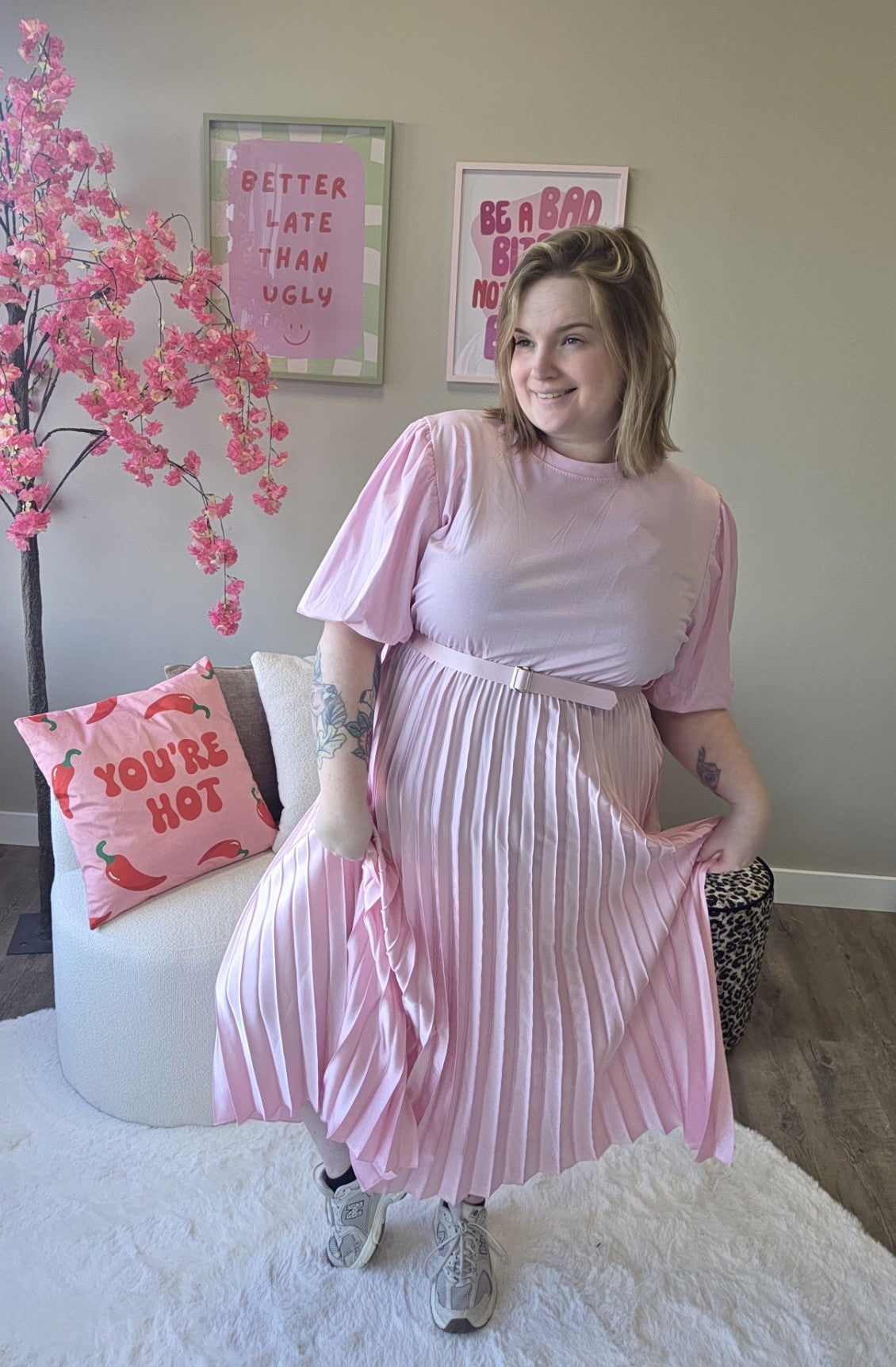 Plissé Jurk (In 5 kleuren)