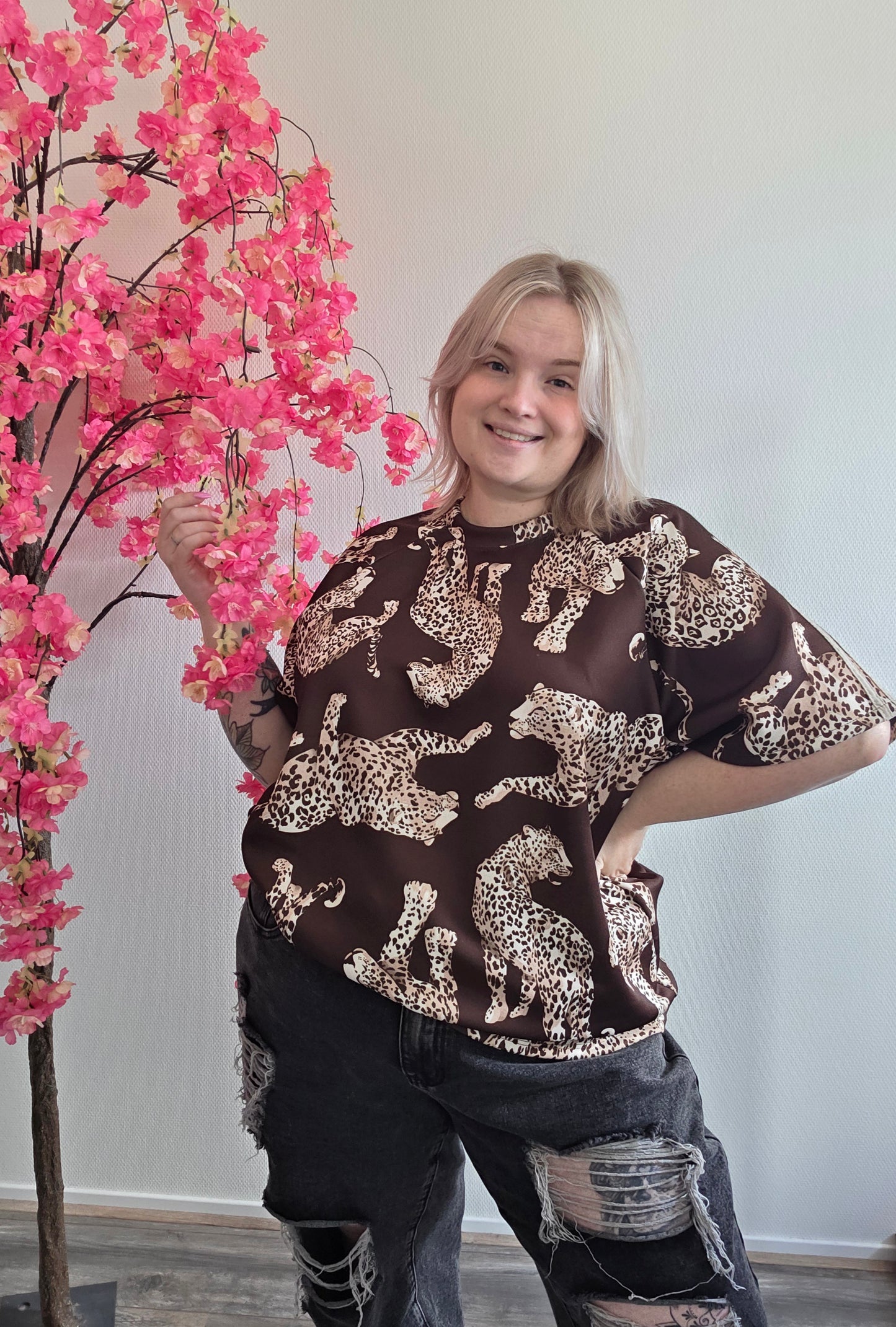 Leopard Tee (In 3 kleuren)