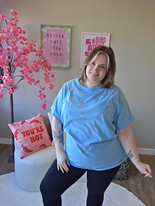 Hartjes Tee's (in 5 kleuren)