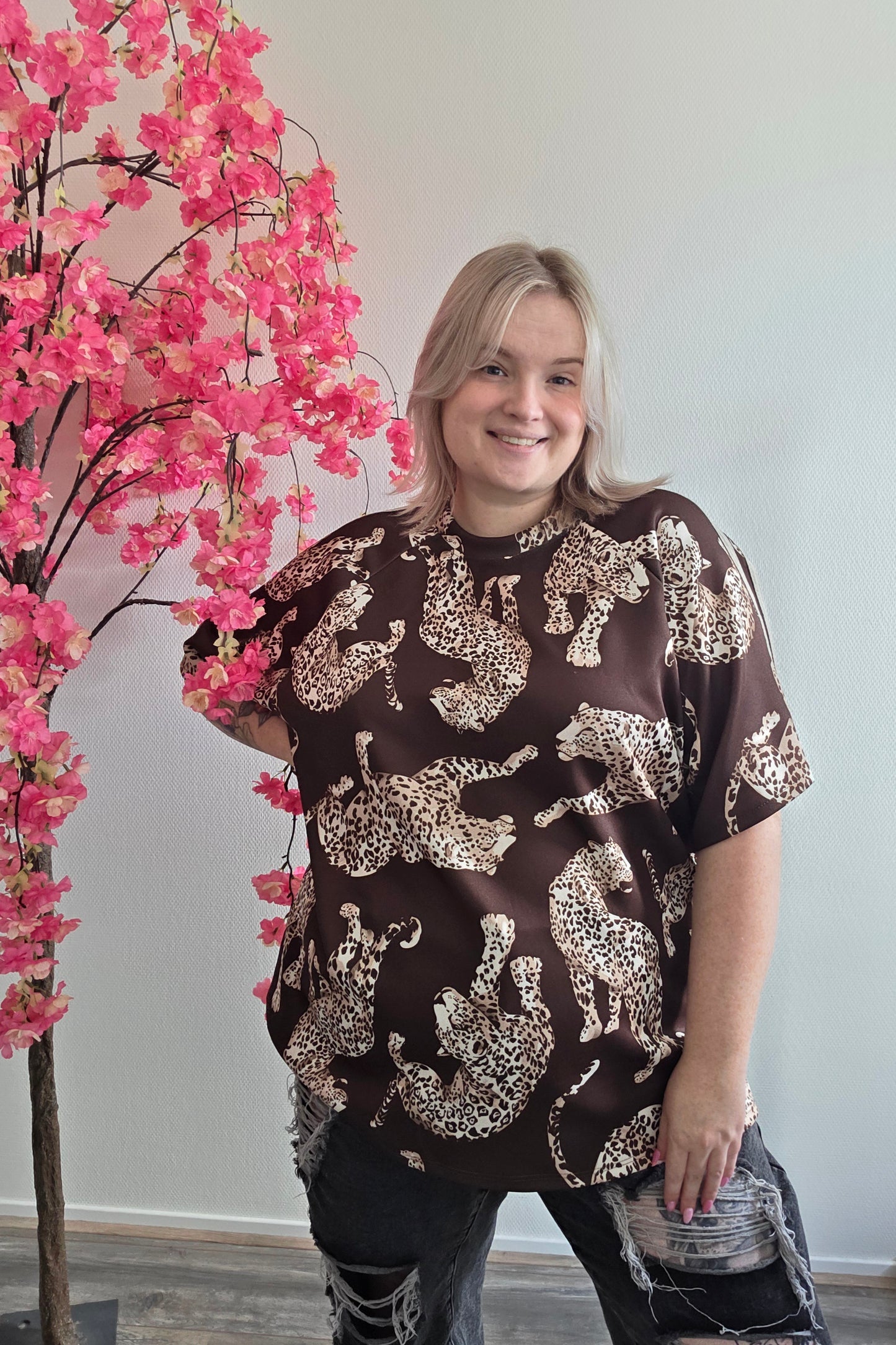 Leopard Tee (In 3 kleuren)