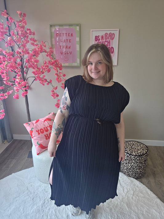 Plissé Jurken (in 4 kleuren)