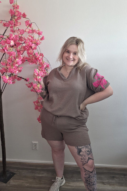 Katoenen Rose Set (In 2 kleuren)