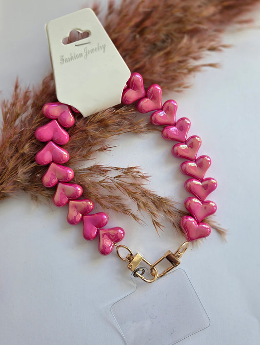 Phone Cord Dark Pink