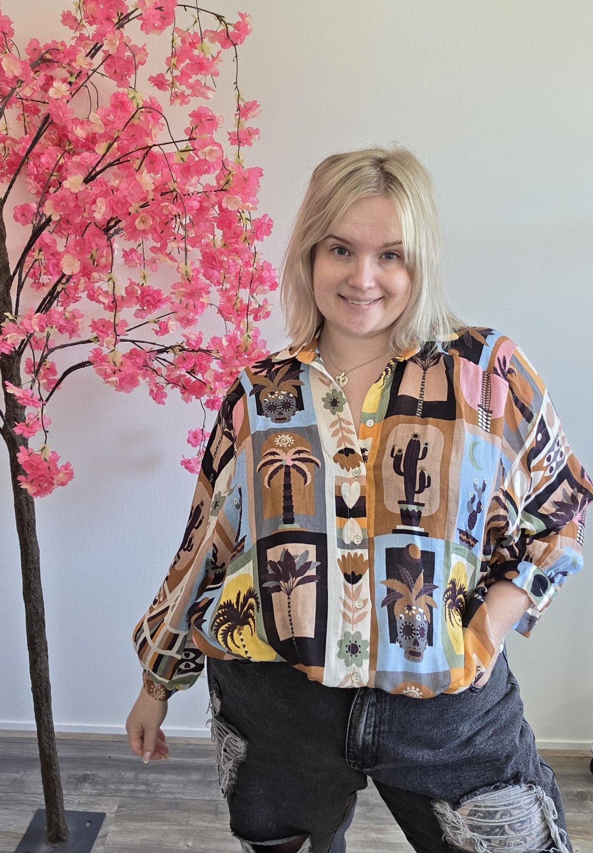 Desert Print Blouse