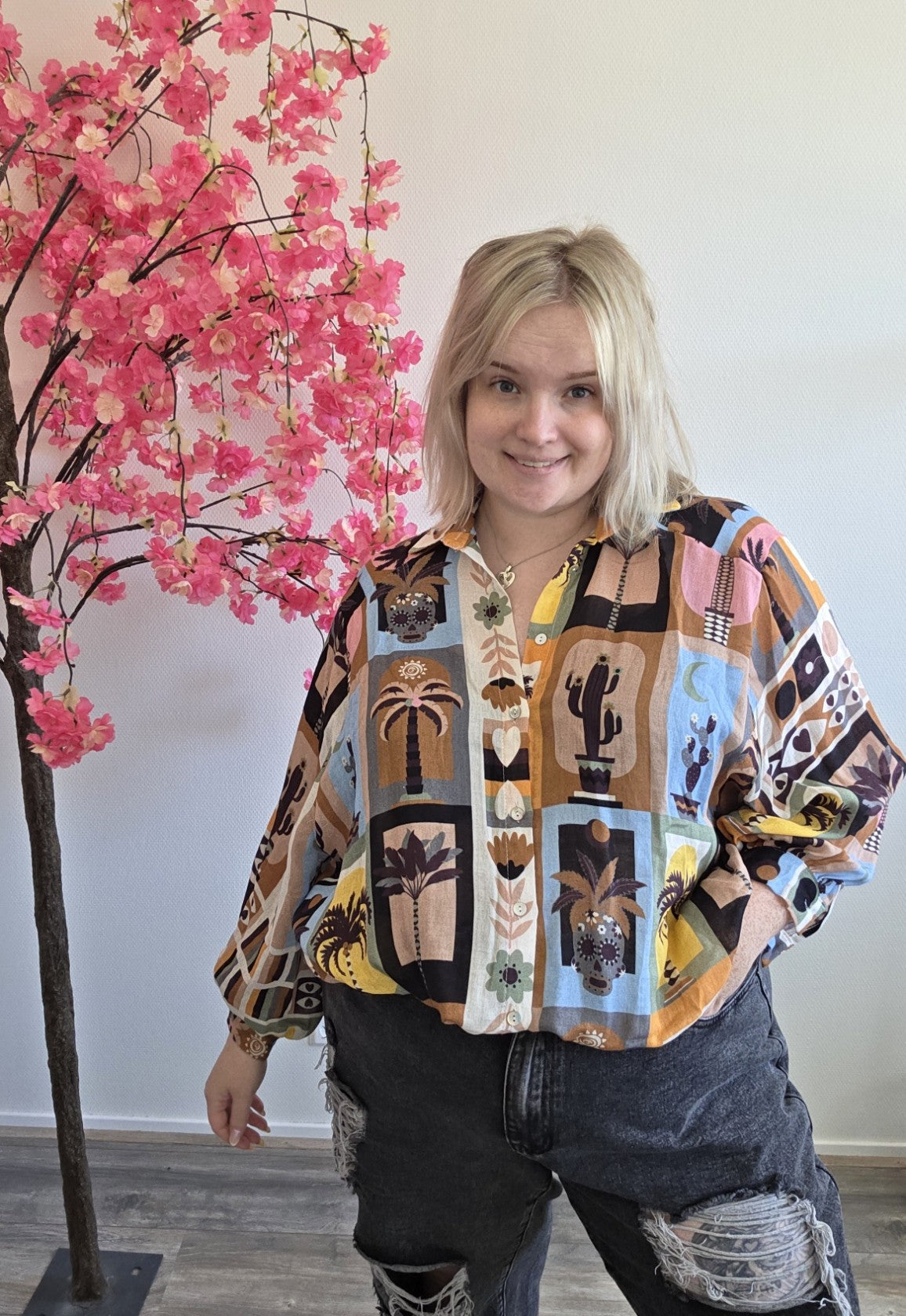 Desert Print Blouse