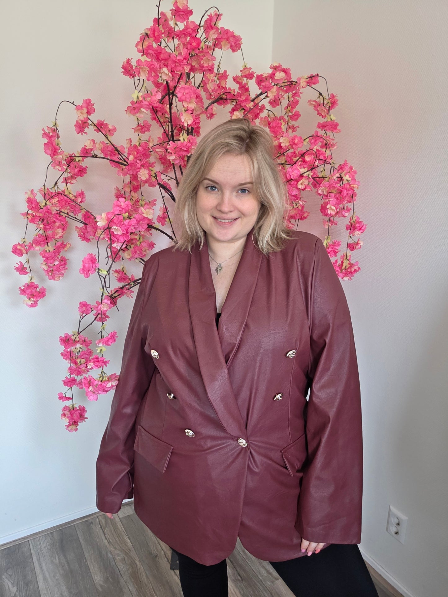 PU Leren Blazer (in 2 Kleuren)