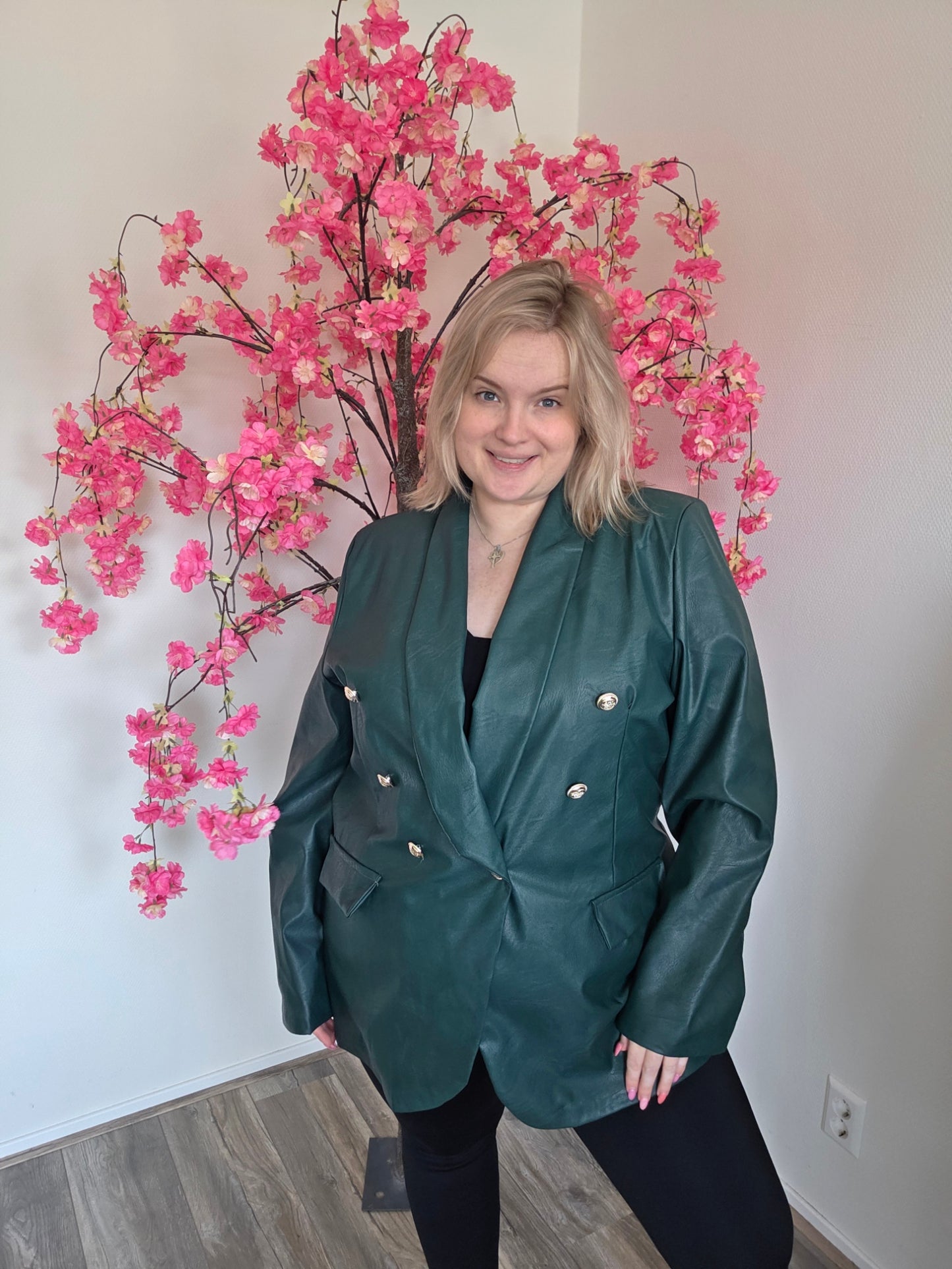 PU Leren Blazer (in 2 Kleuren)
