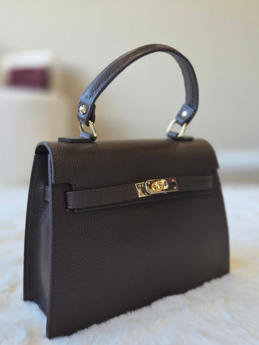 Helene Leather Bag Choco