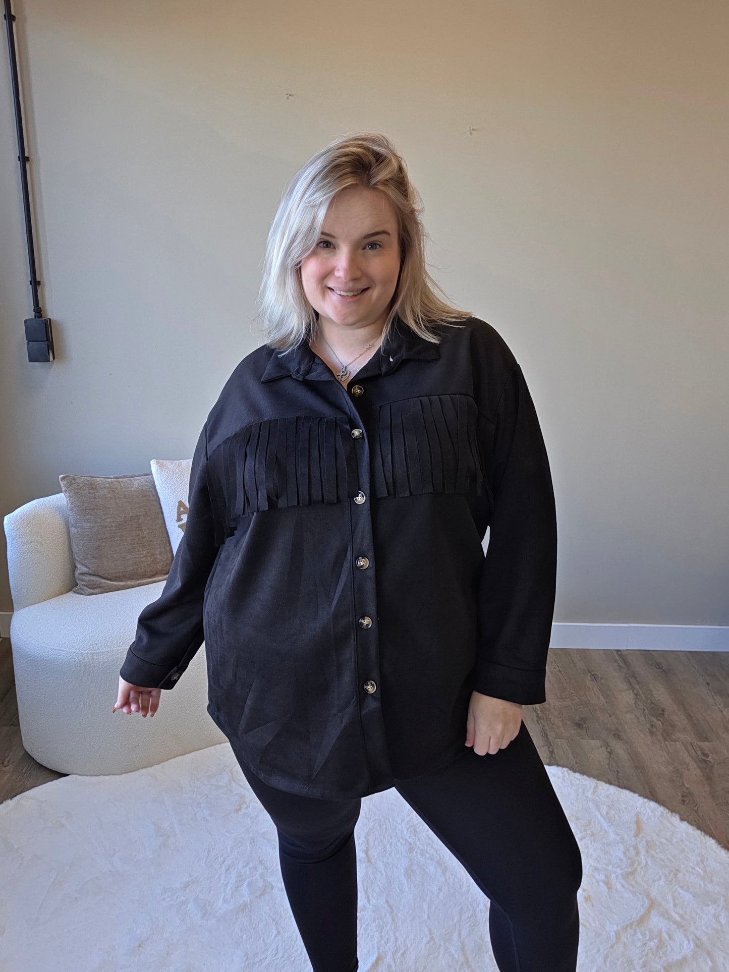 Suede Franje Blouse (In 4 kleuren)