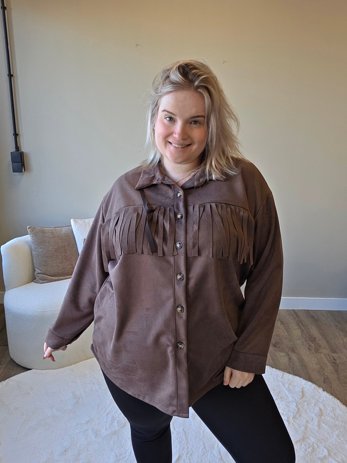 Suede Franje Blouse (In 4 kleuren)