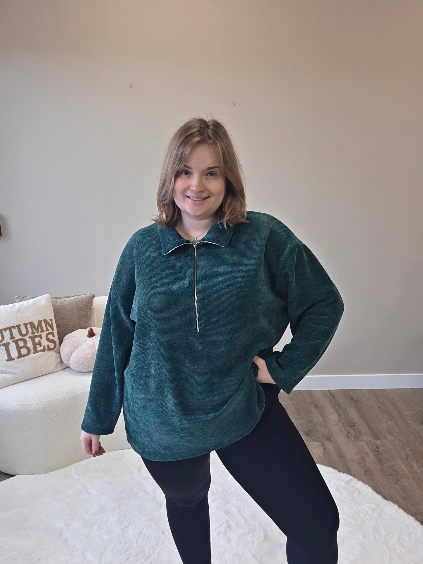 Corduroy Zipper (In 3 kleuren)