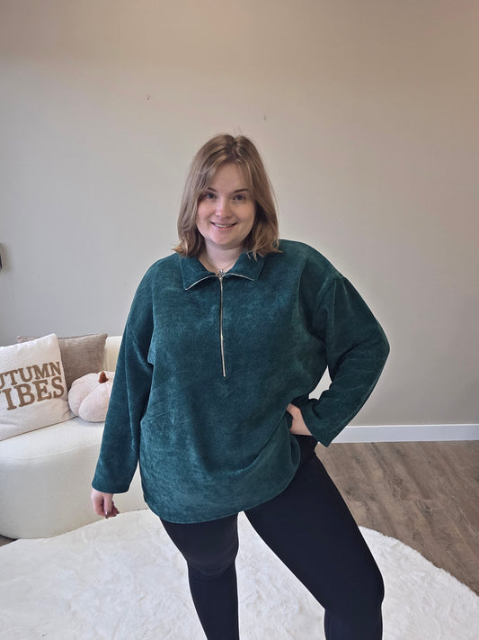 Corduroy Zipper (In 3 kleuren)