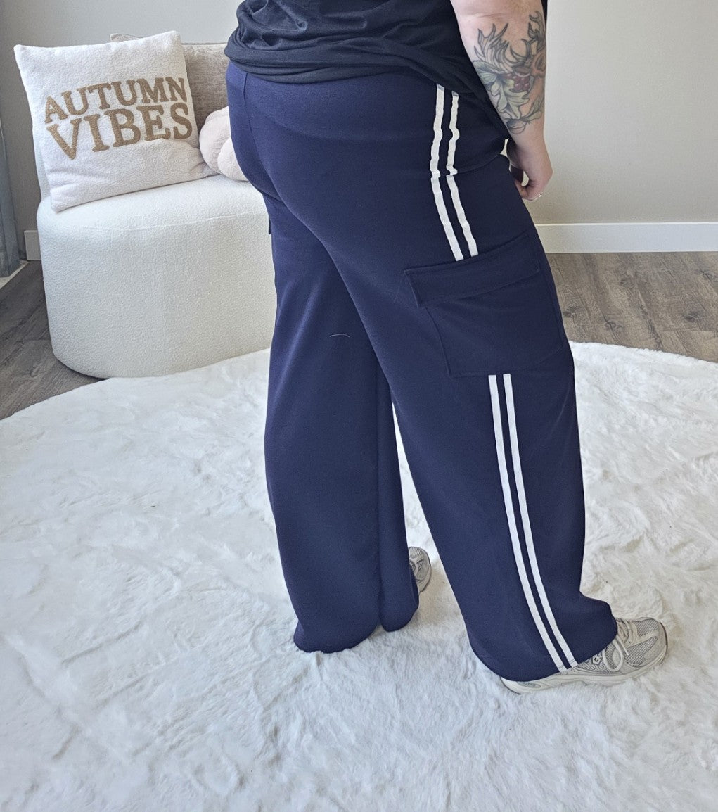 Cargo Stripe Pants (In 5 kleuren)