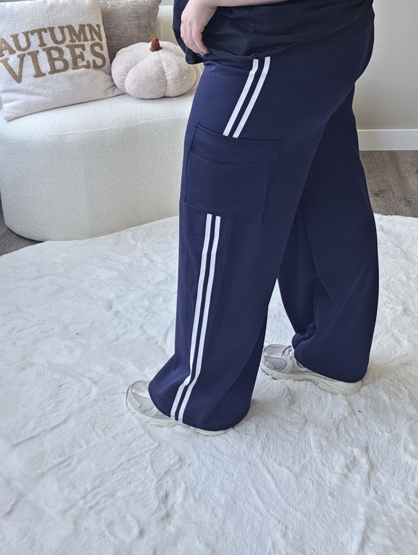 Cargo Stripe Pants (In 5 kleuren)