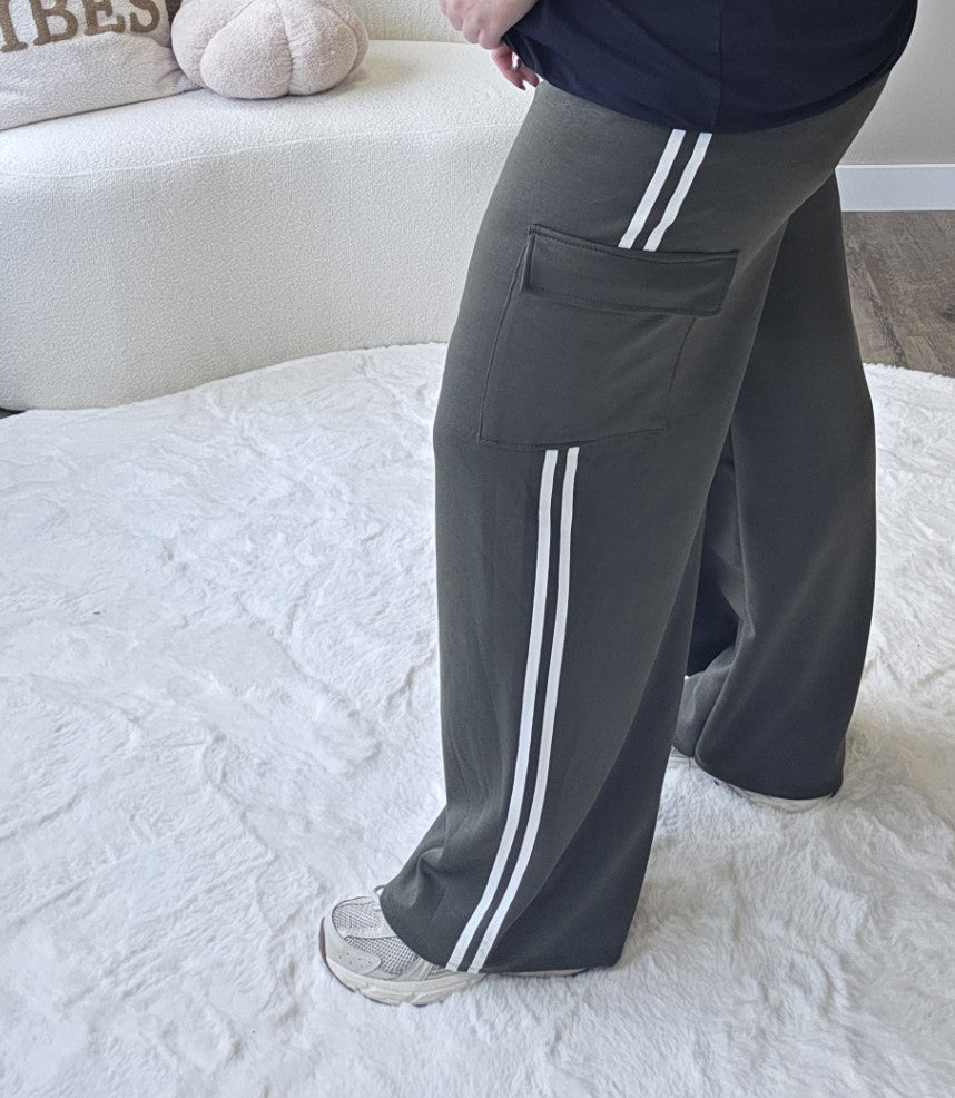 Cargo Stripe Pants (In 5 kleuren)