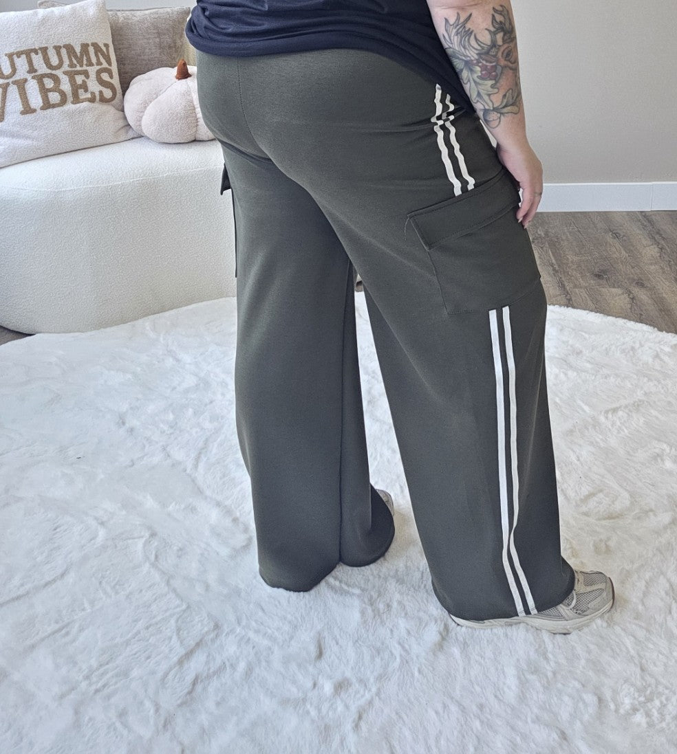 Cargo Stripe Pants (In 5 kleuren)