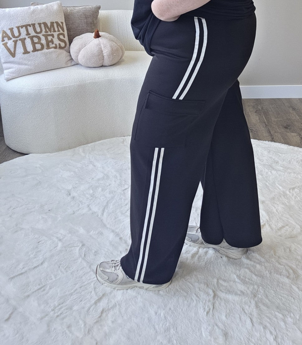 Cargo Stripe Pants (In 5 kleuren)