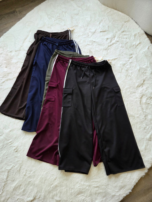 Cargo Stripe Pants (In 5 kleuren)
