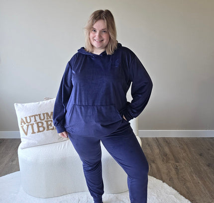 NC Loungewear Samtanzug Mitternachtsblau