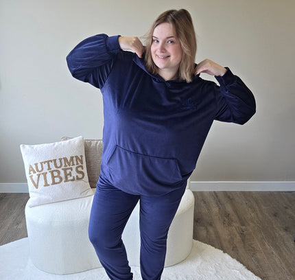 NC Loungewear Samtanzug Mitternachtsblau