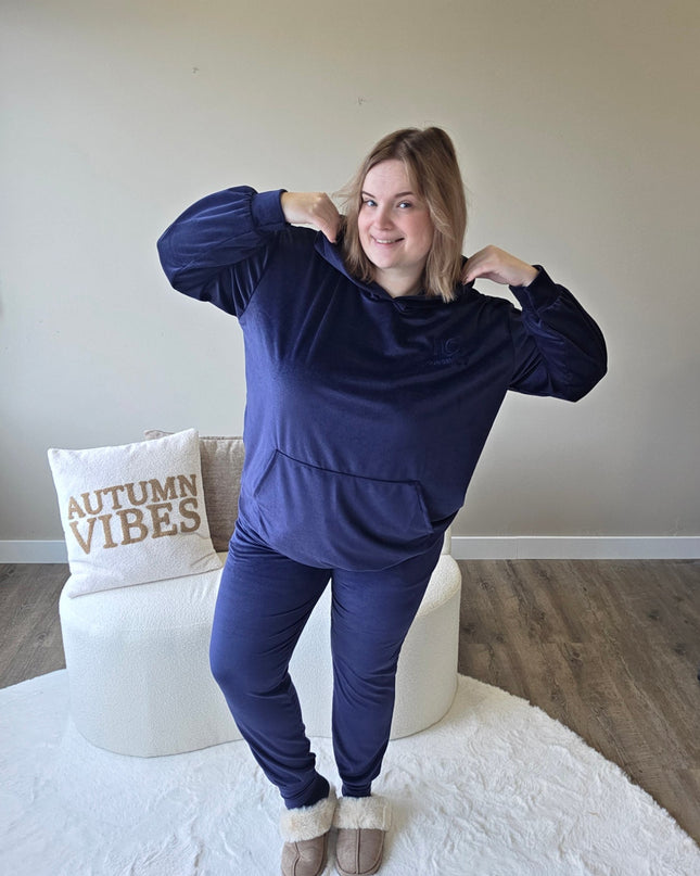 NC Loungewear Samtanzug Mitternachtsblau