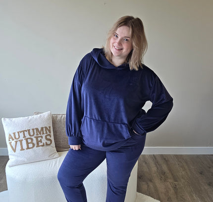 NC Loungewear Samtanzug Mitternachtsblau