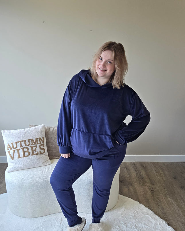NC Loungewear Samtanzug Mitternachtsblau