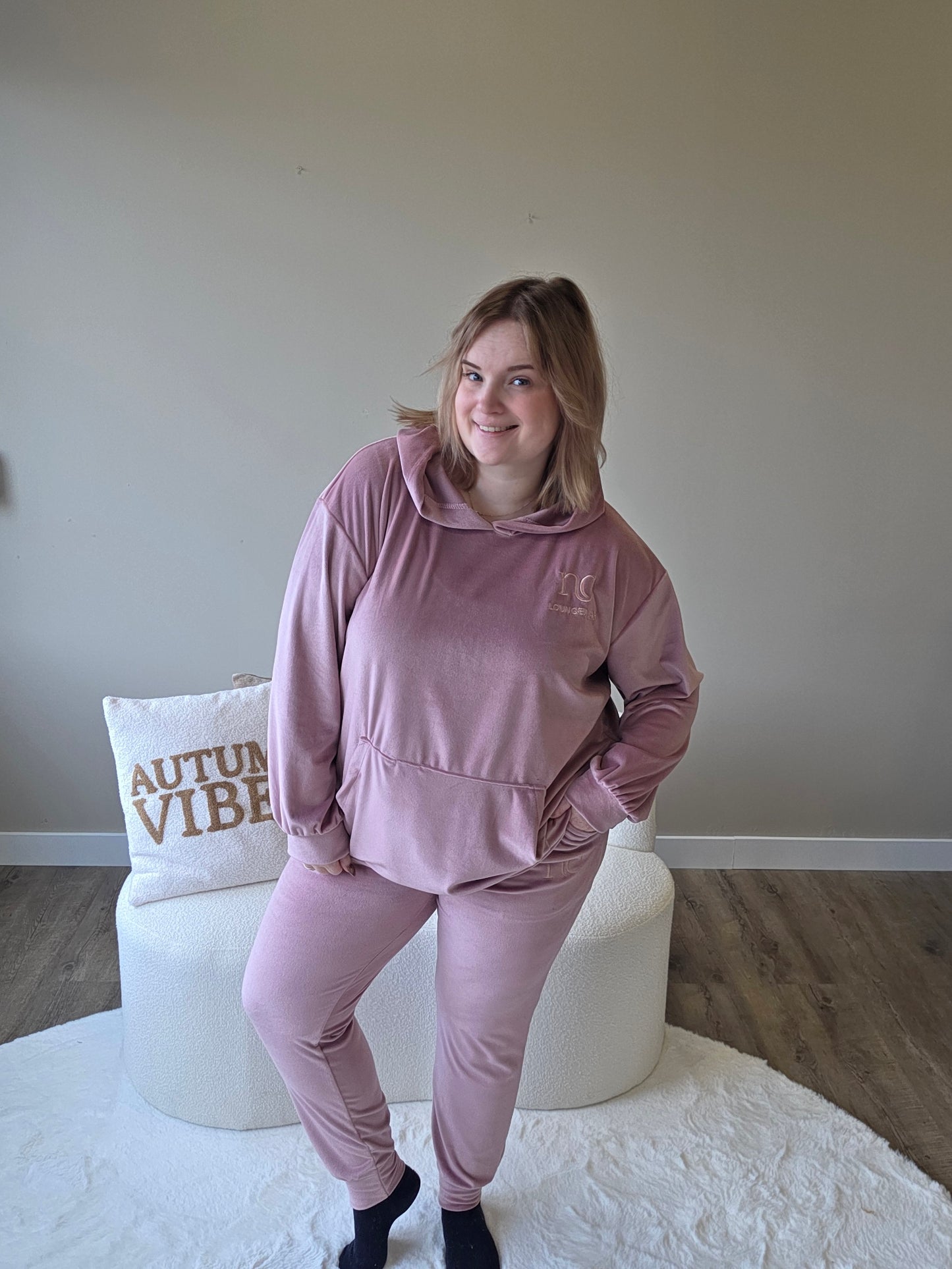 NC Loungewear Velvet Pak Blush Pink