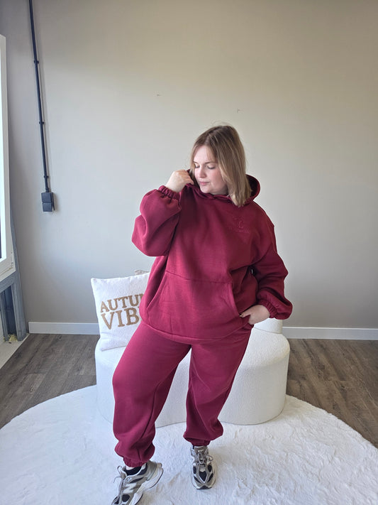 NC Statement Track Suit Burgundy