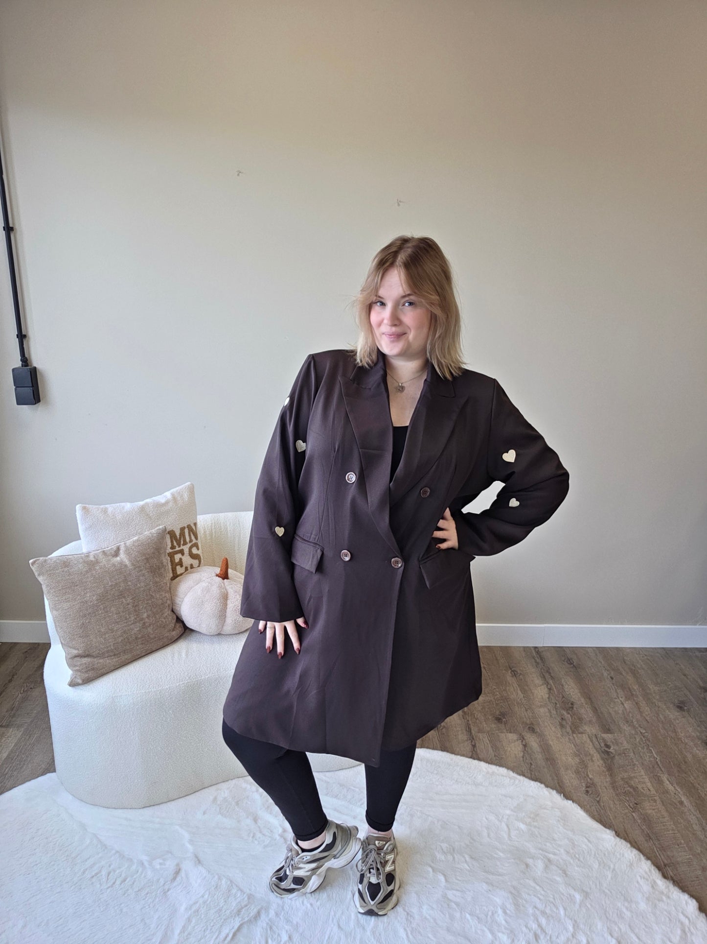 Hartjes Blazer Dress (In 3 kleuren)