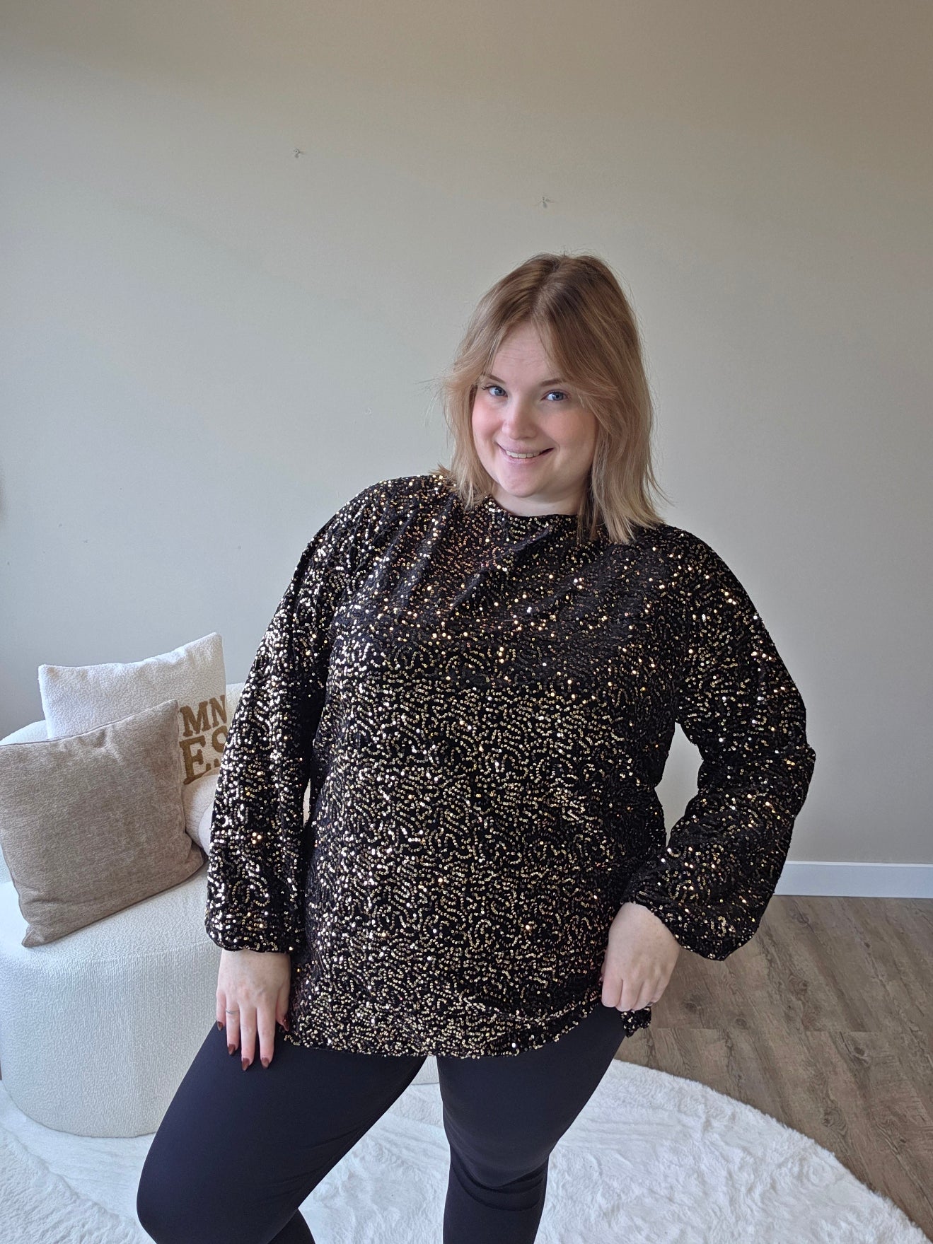 Pailletten Top (in 3 kleuren)