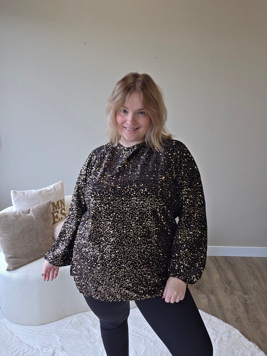 Pailletten Top (in 3 kleuren)