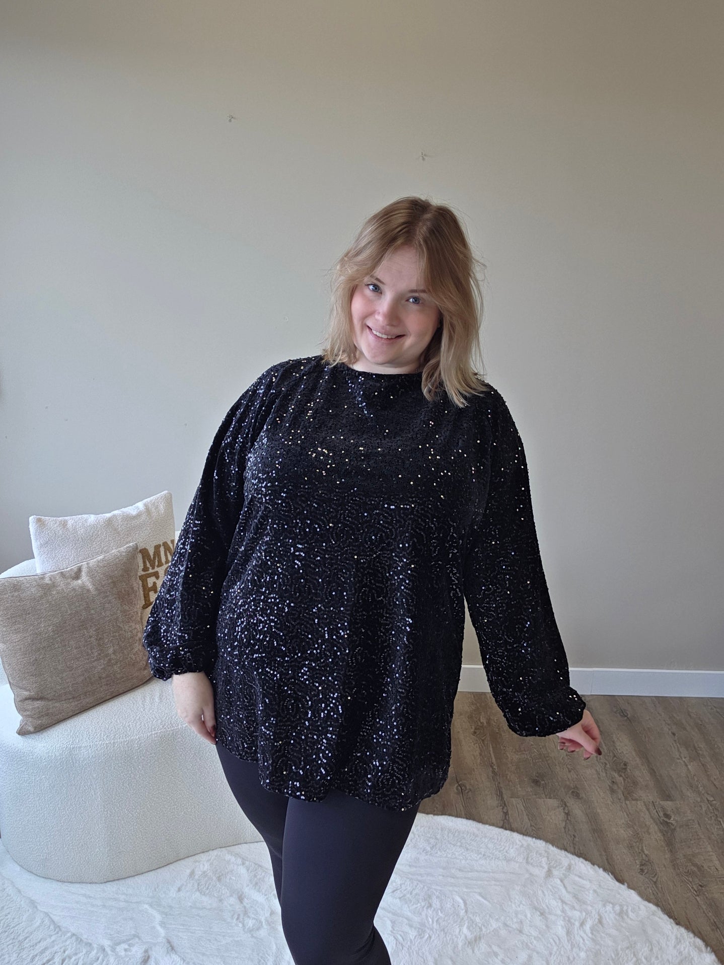 Pailletten Top (in 3 kleuren)