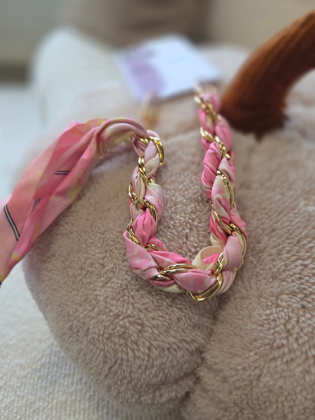 Phone Chain Skarf Pink
