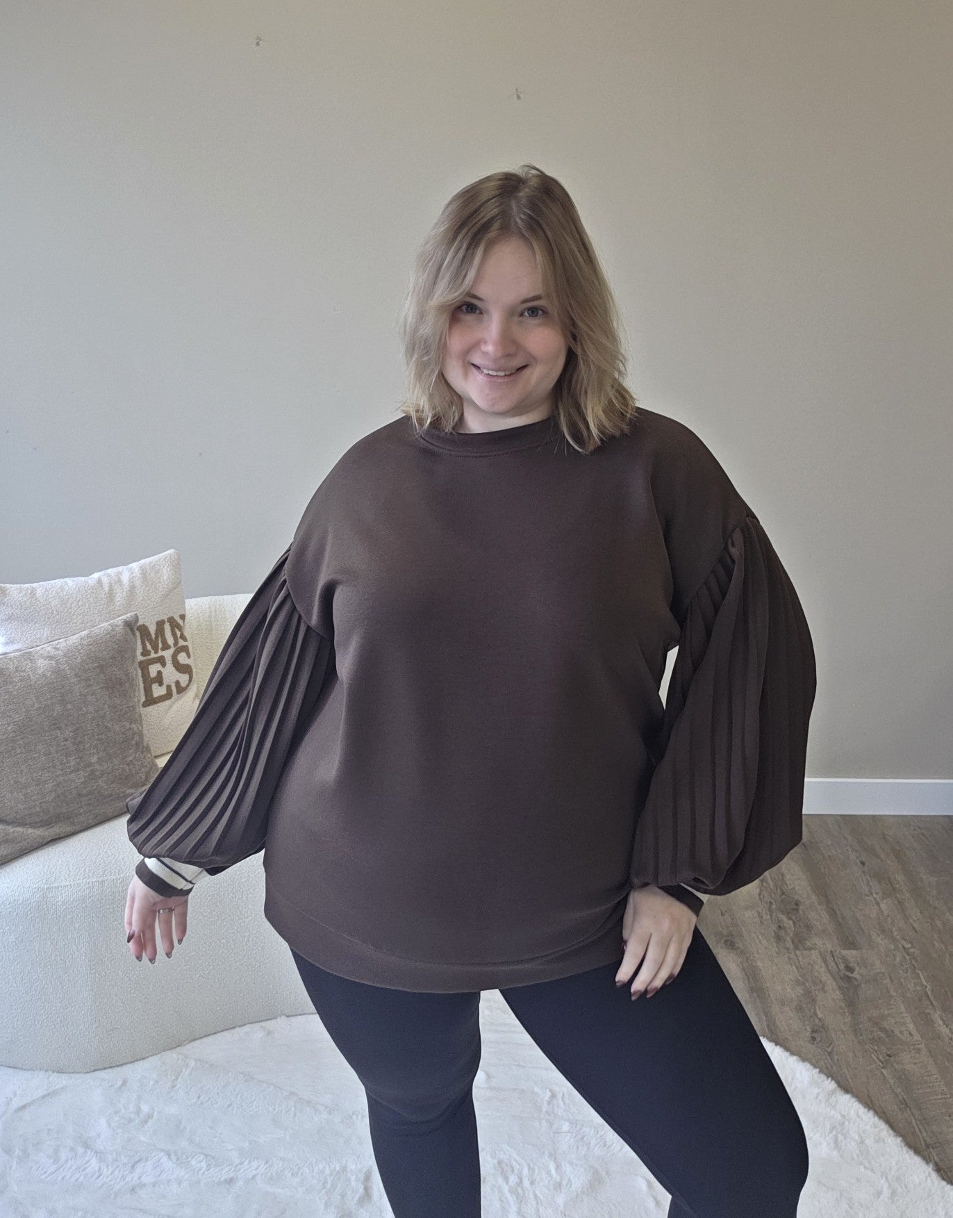 Plissé trui (In 3 kleuren)