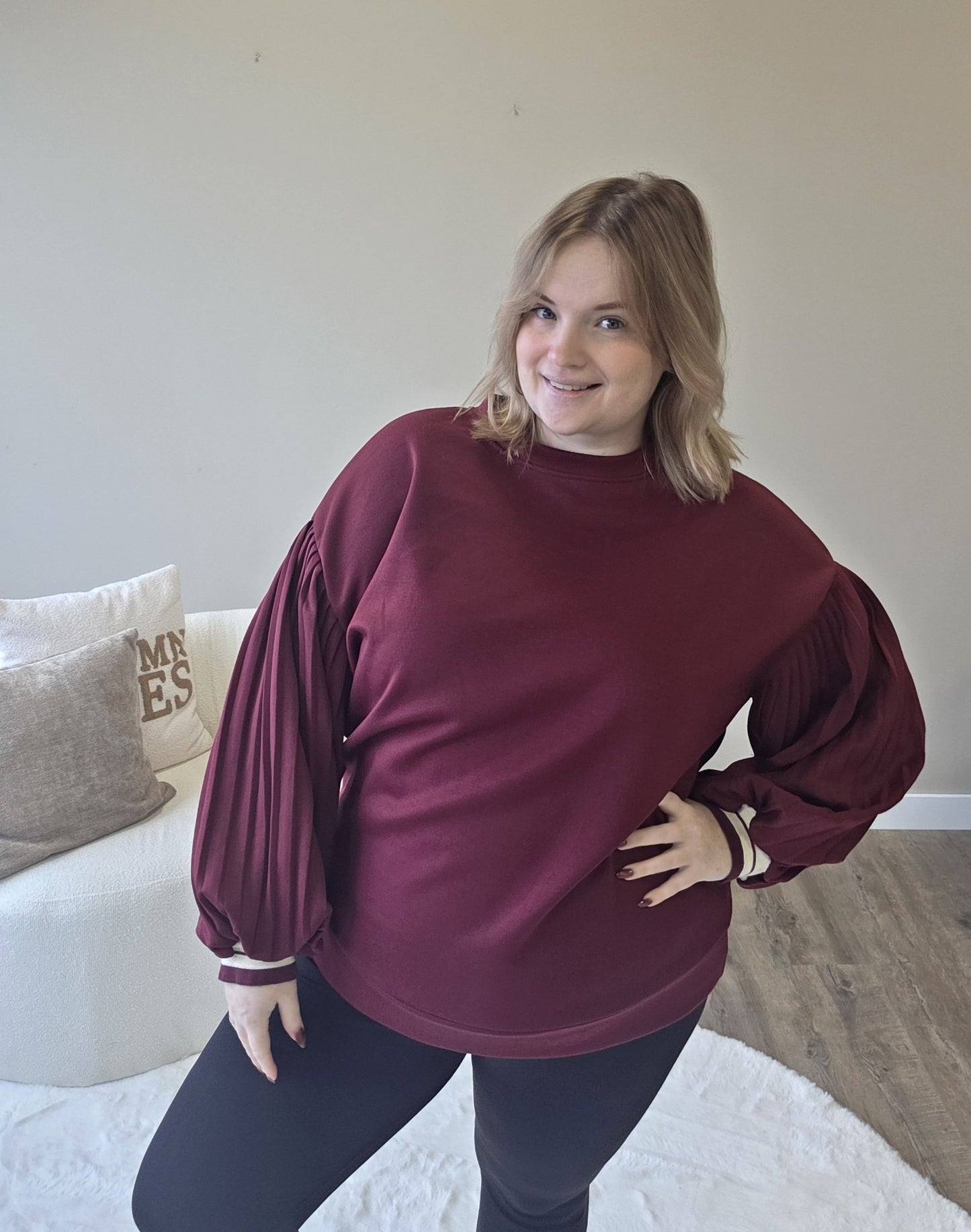 Plissé trui (In 3 kleuren)