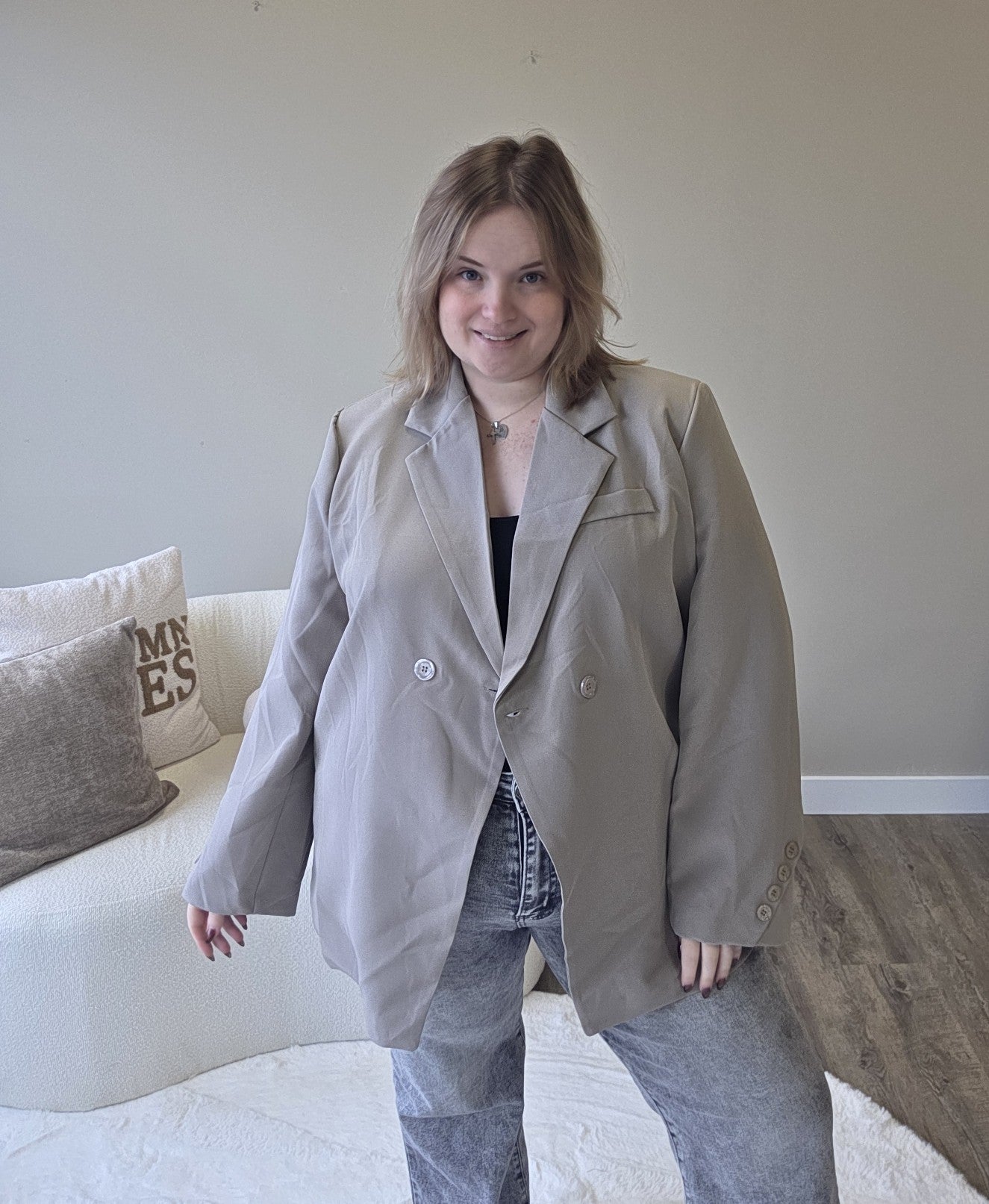 Basic knoop blazer (In 4 kleuren)