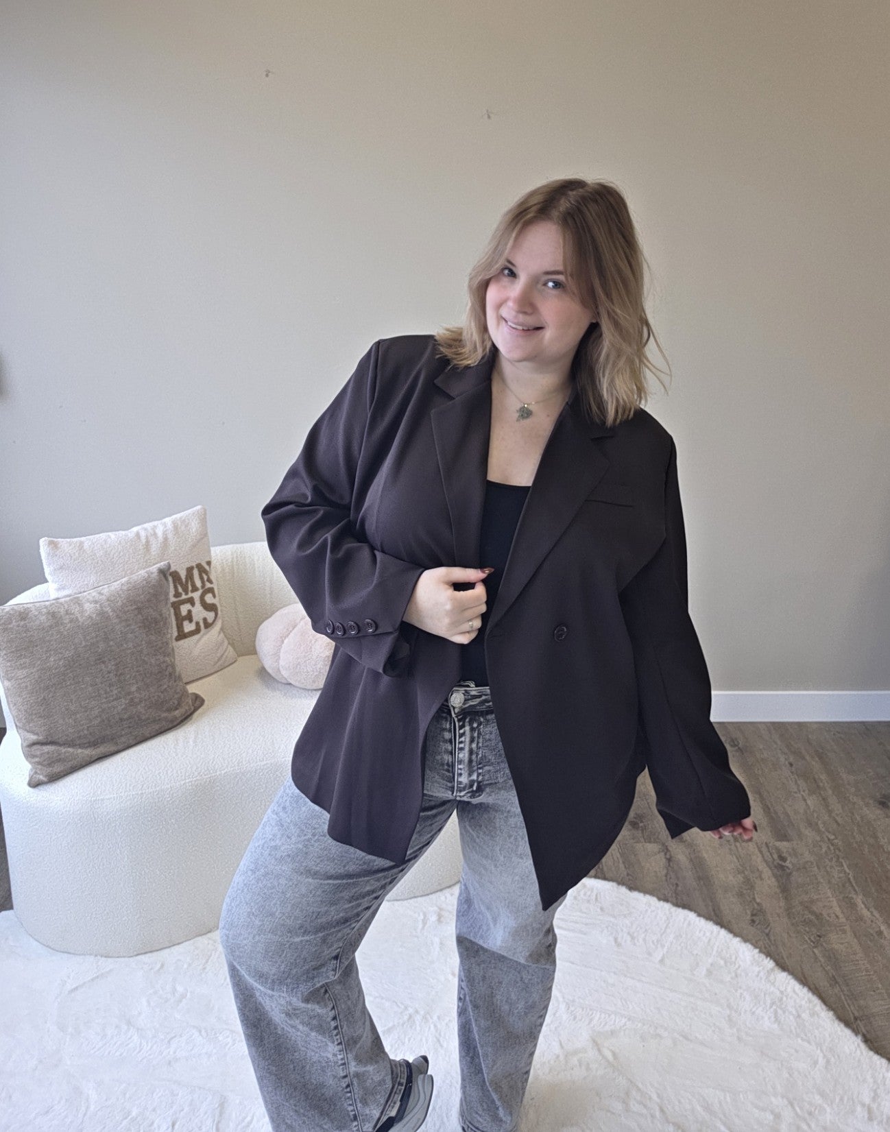 Basic knoop blazer (In 4 kleuren)