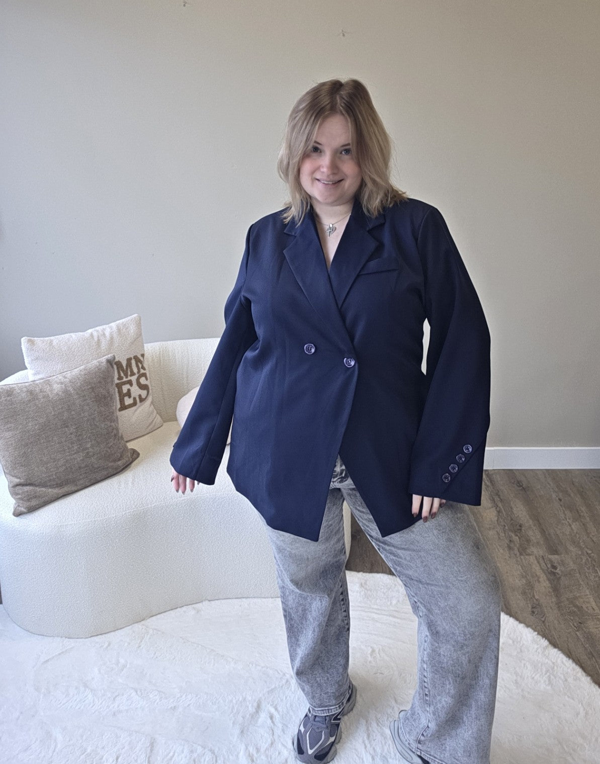 Basic knoop blazer (In 4 kleuren)